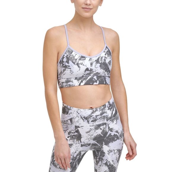 DKNY Womens Activewear Shades Print Strappy Back Sports Bra Size Small - Picture 4 of 4